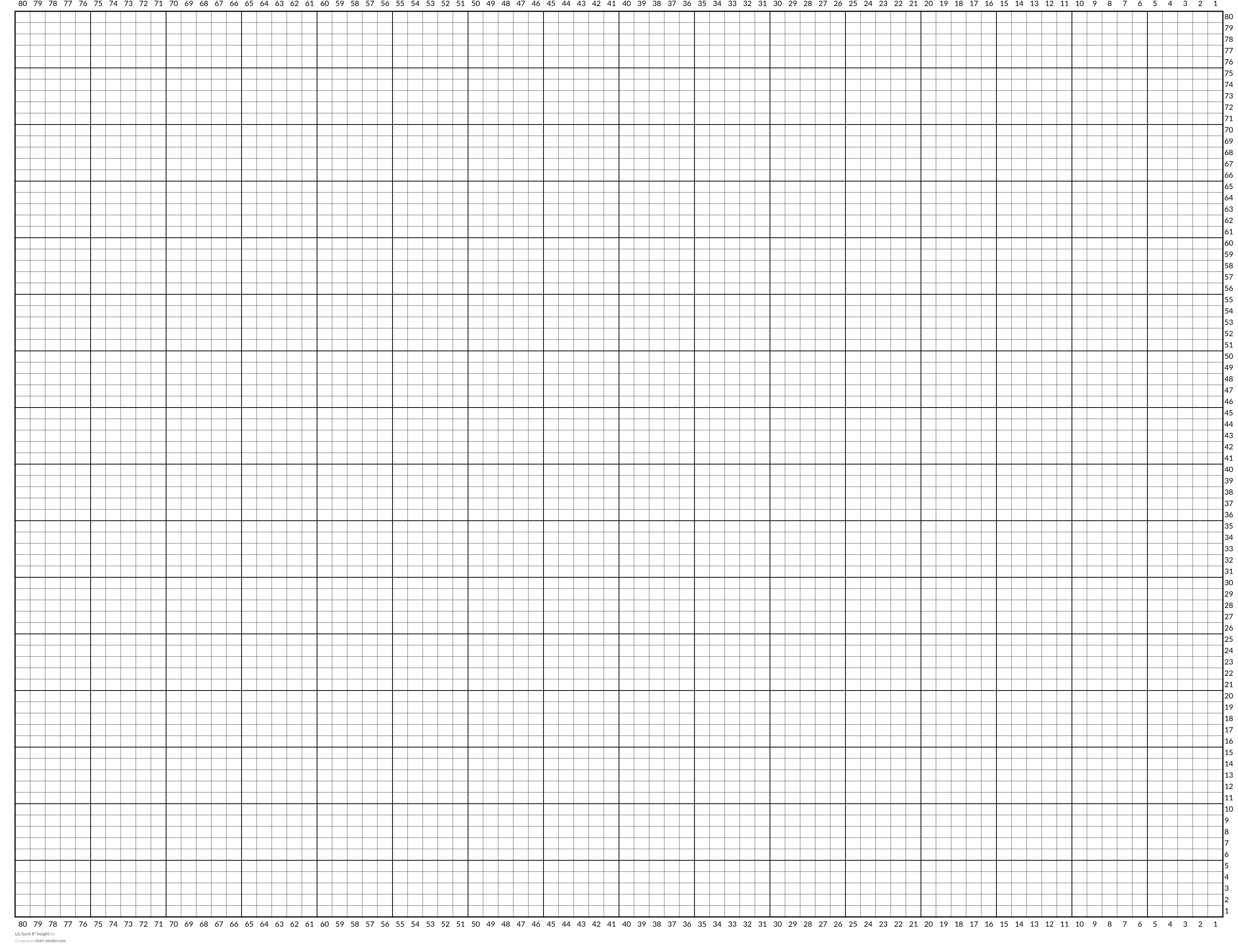 LG Sock 8" height